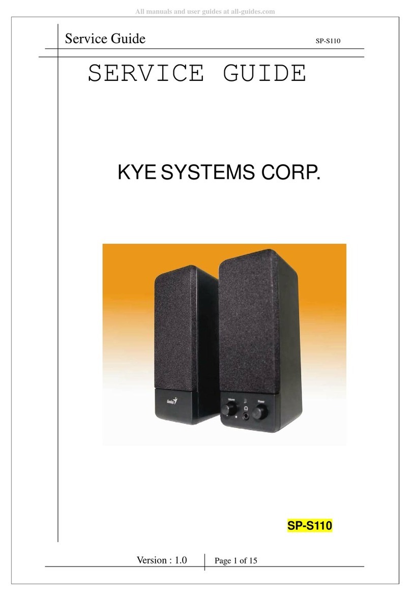 Genius KYE Systems SP-S110 User manual