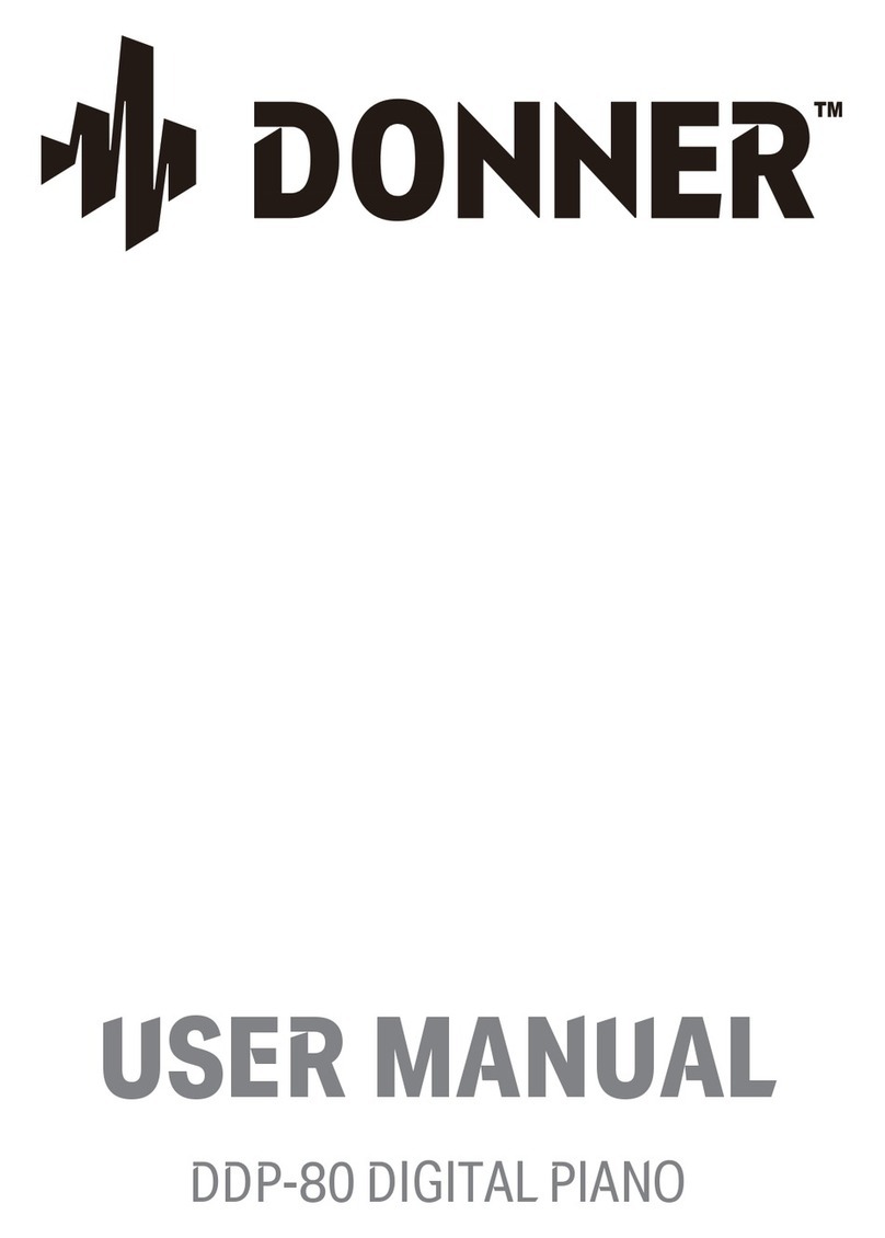 Donner DDP-80 user manual