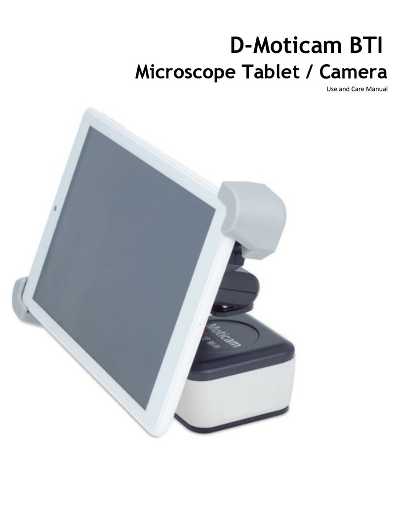 Motic D-Moticam BTI use and care manual
