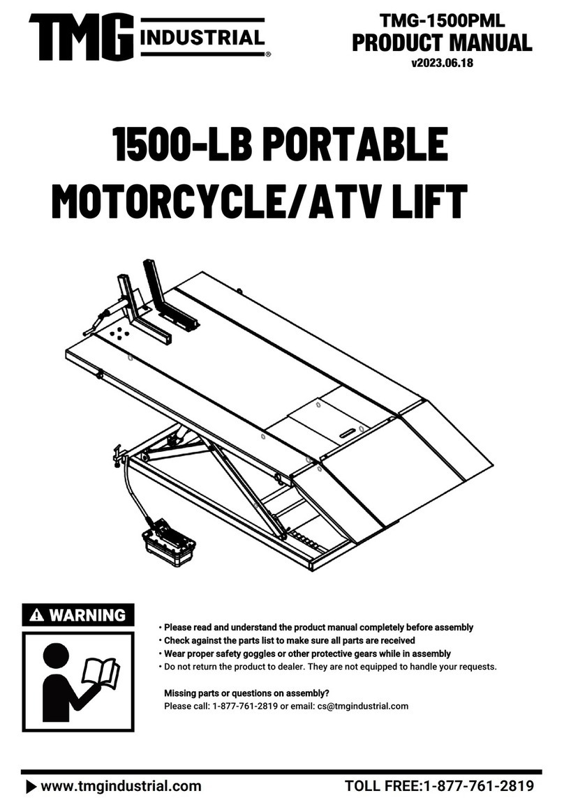 TMG TMG-1500PML product manual