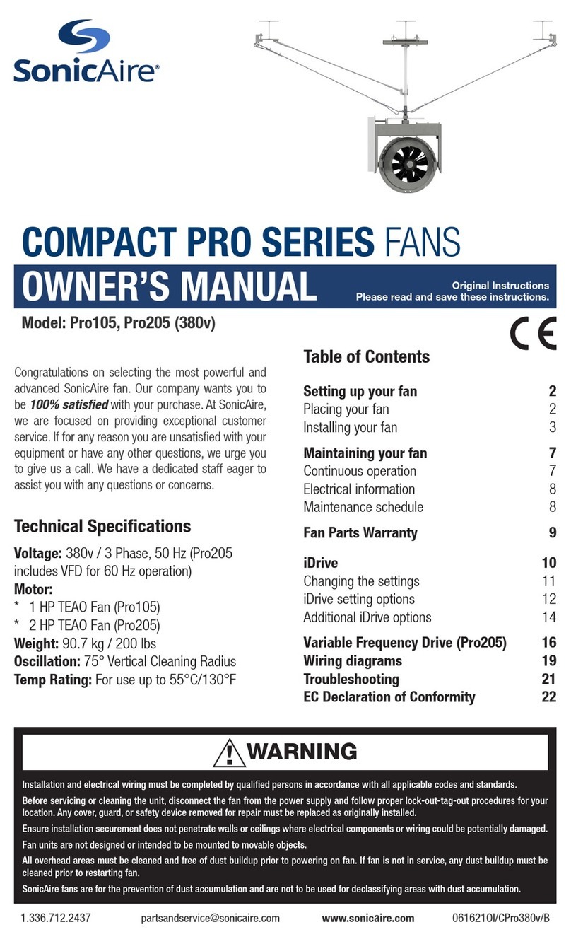 SonicAire COMPACT PRO Series User manual