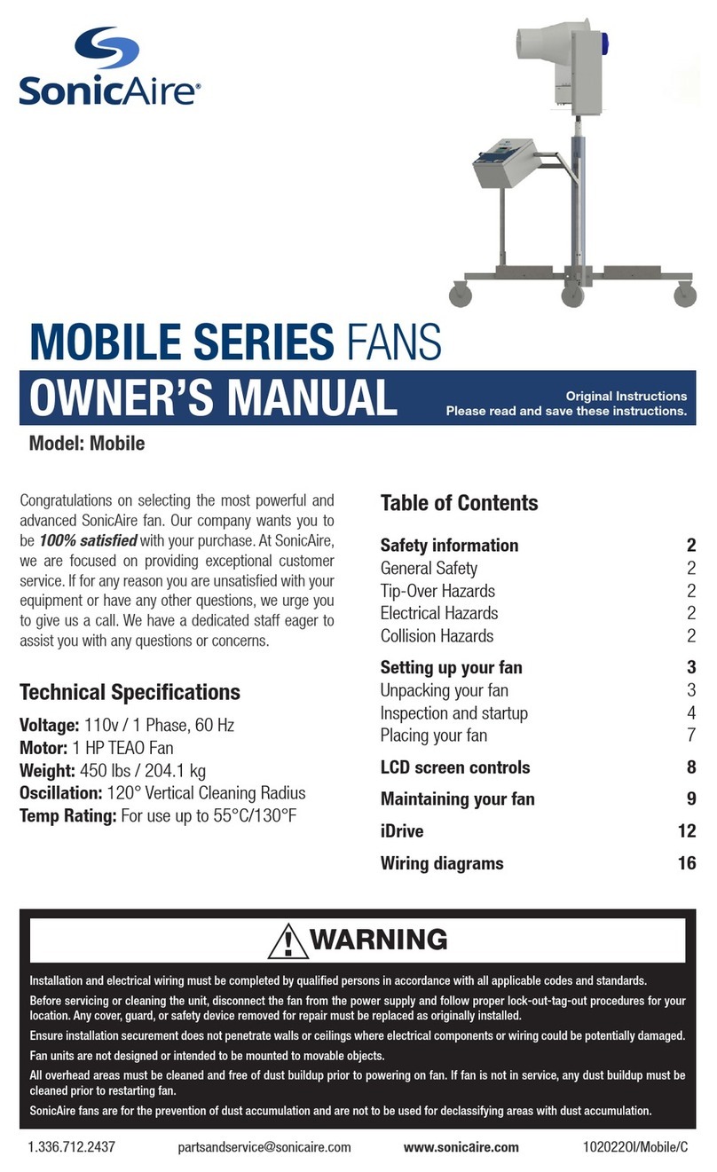SonicAire MOBILE Series User manual