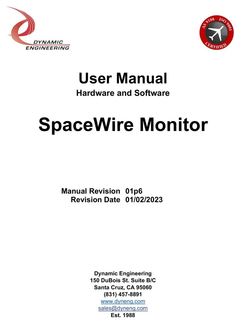 Dynamic Engineering PC104p-SpaceWire-Monitor User manual