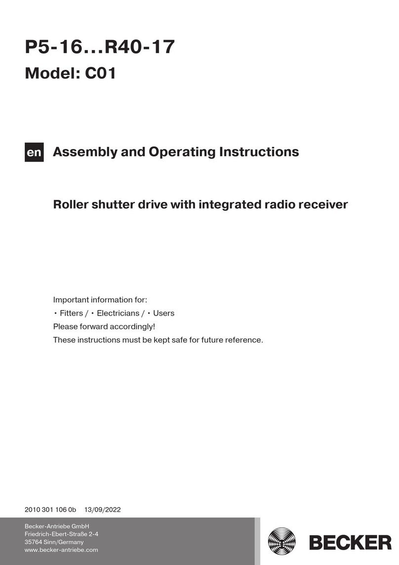 Becker P5-16-C01 User manual
