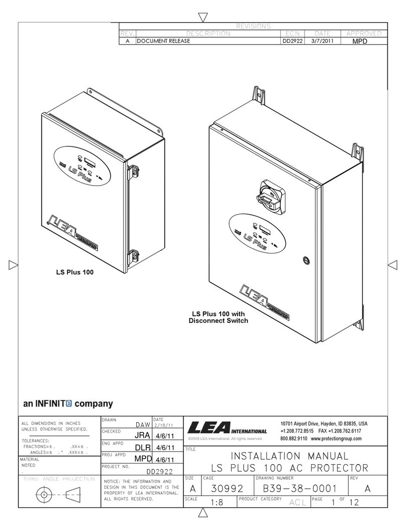 Infinite LS Plus 100 installation manual