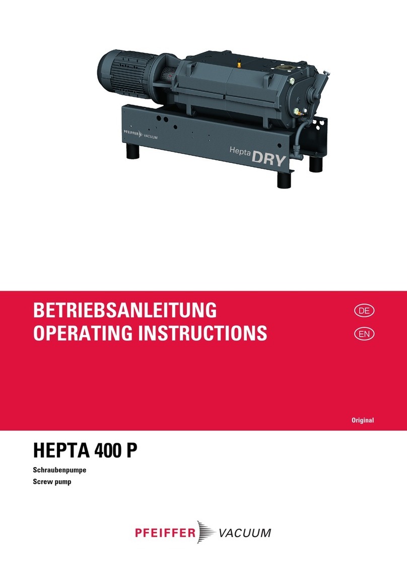 Pfeiffer Vacuum HEPTA DRY 400 P User manual Pfeiffer Vacuum HEPTA DRY 400 P User manual