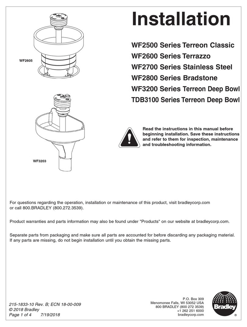 Bradley WF2608 User manual