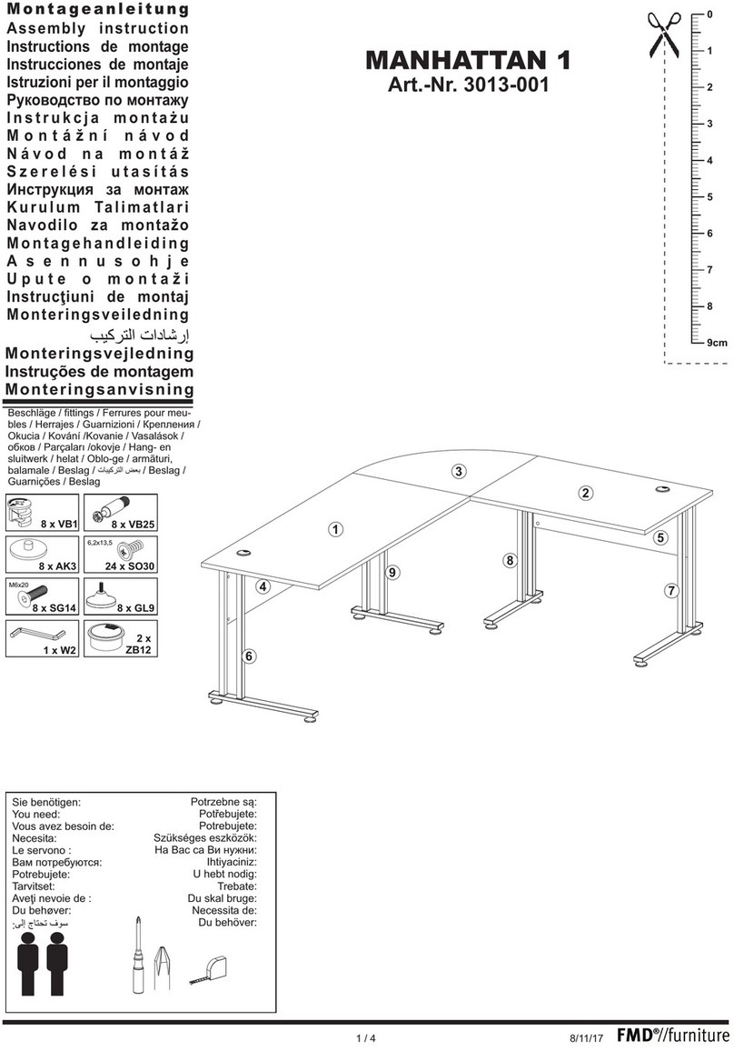 FMD Furniture MANHATTAN 1 Assembly instructions