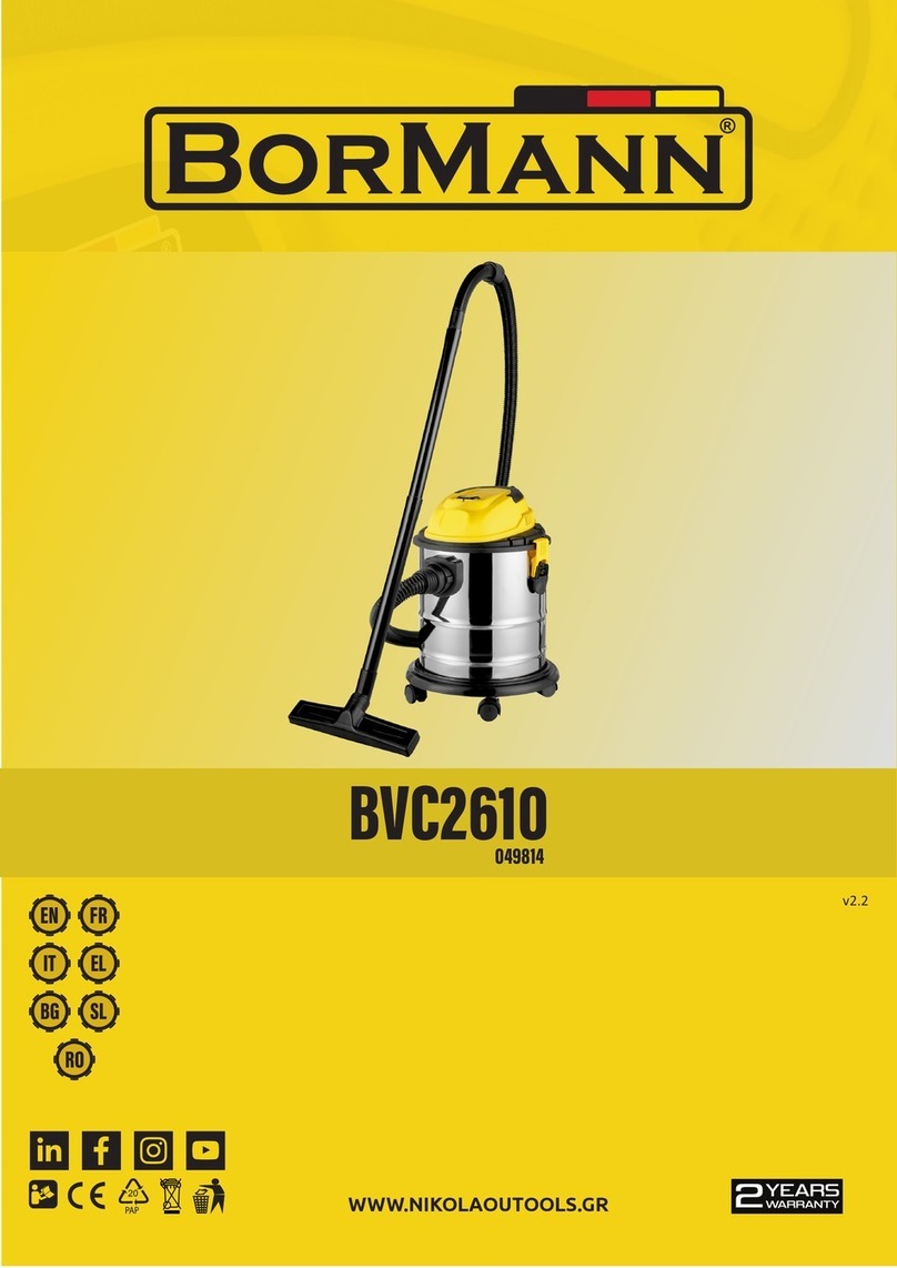 BorMann BVC2610 User manual BorMann BVC2610 User manual