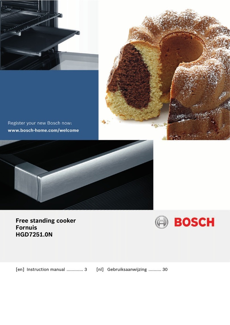 Bosch Fornuis HGD7251 0N Series User manual