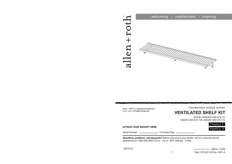Allen + Roth WSWS-VSK1672-1C Assembly instructions