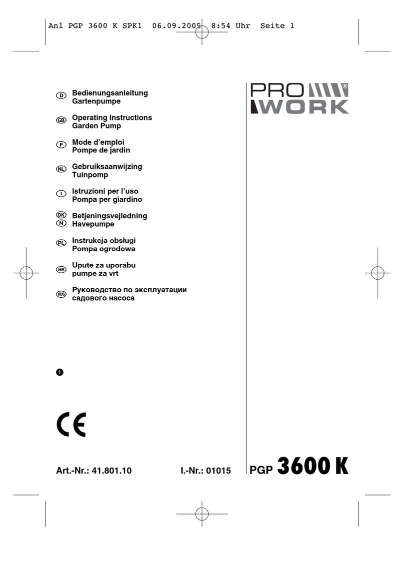 Pro Work PGP 3600 K operating instructions
