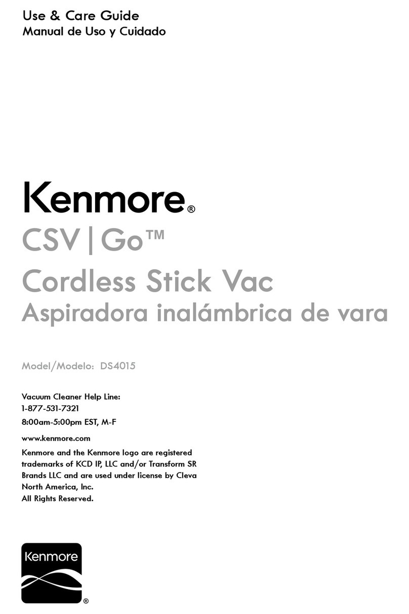 Kenmore CSV Go DS4015 Use & care guide
