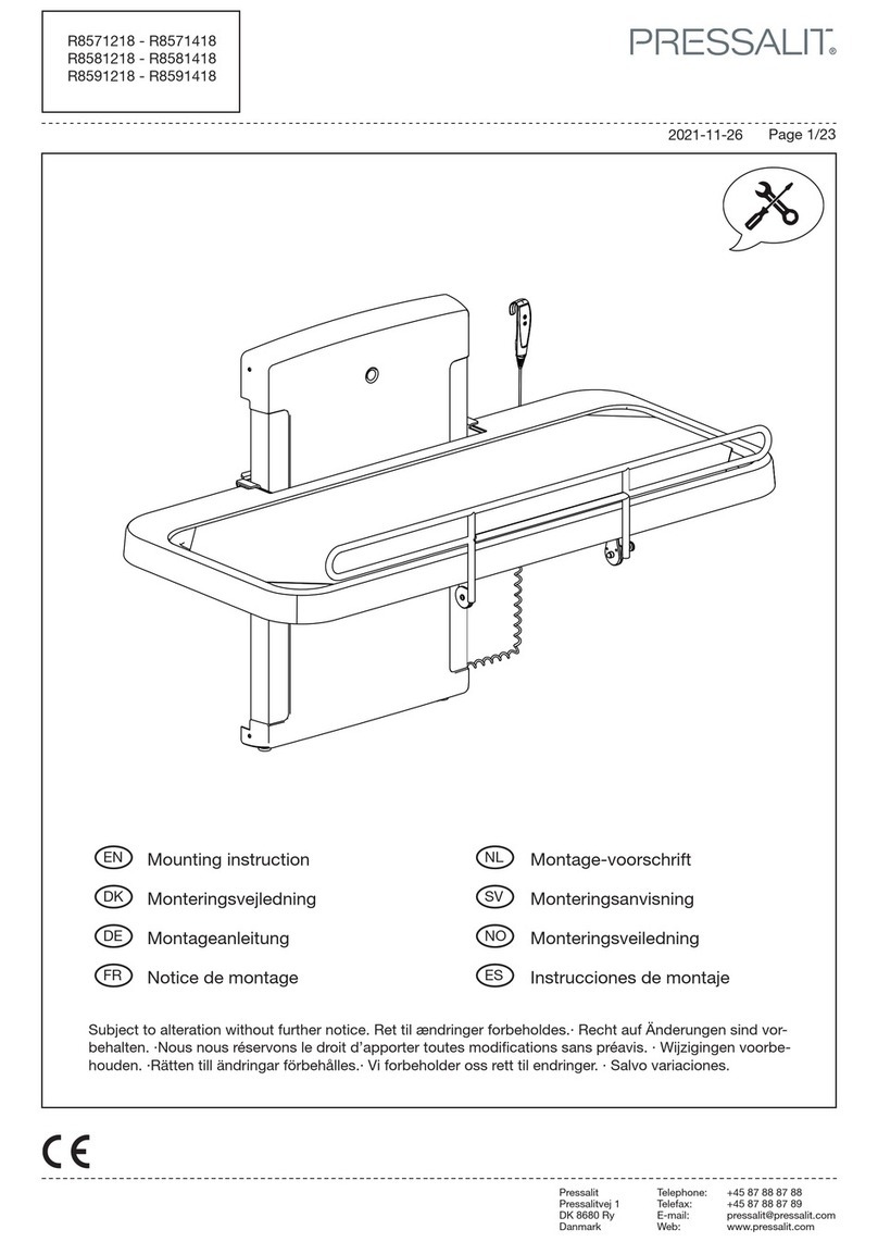 Pressalit R8571218 User guide