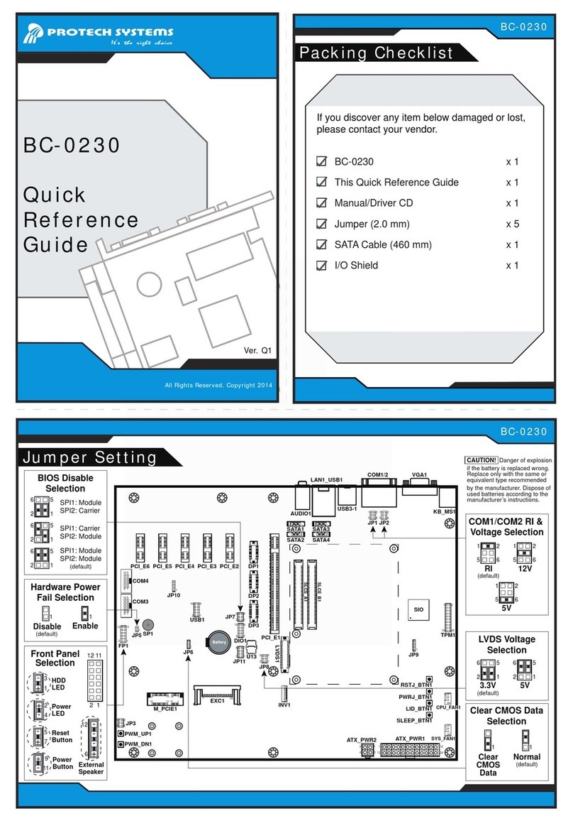 Protech Systems BC-0230 User manual