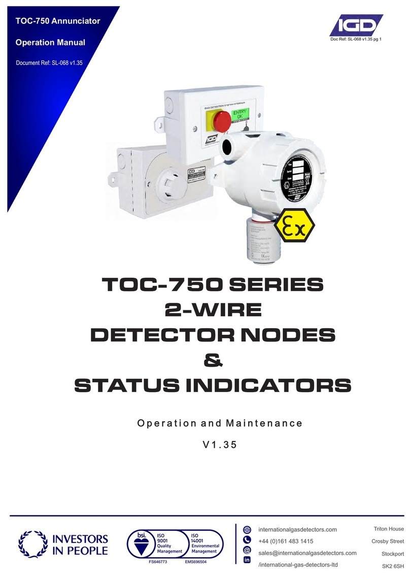 IGD TOC-750 Series User manual