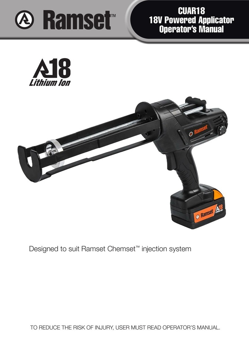 RAMSET CUAR18 Operator's manual