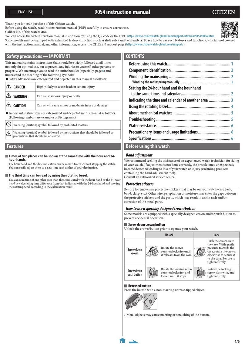 Citizen 9054 User manual