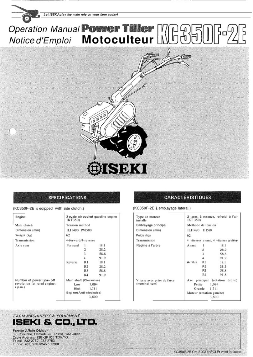 Iseki KC350F-2E Operation manual