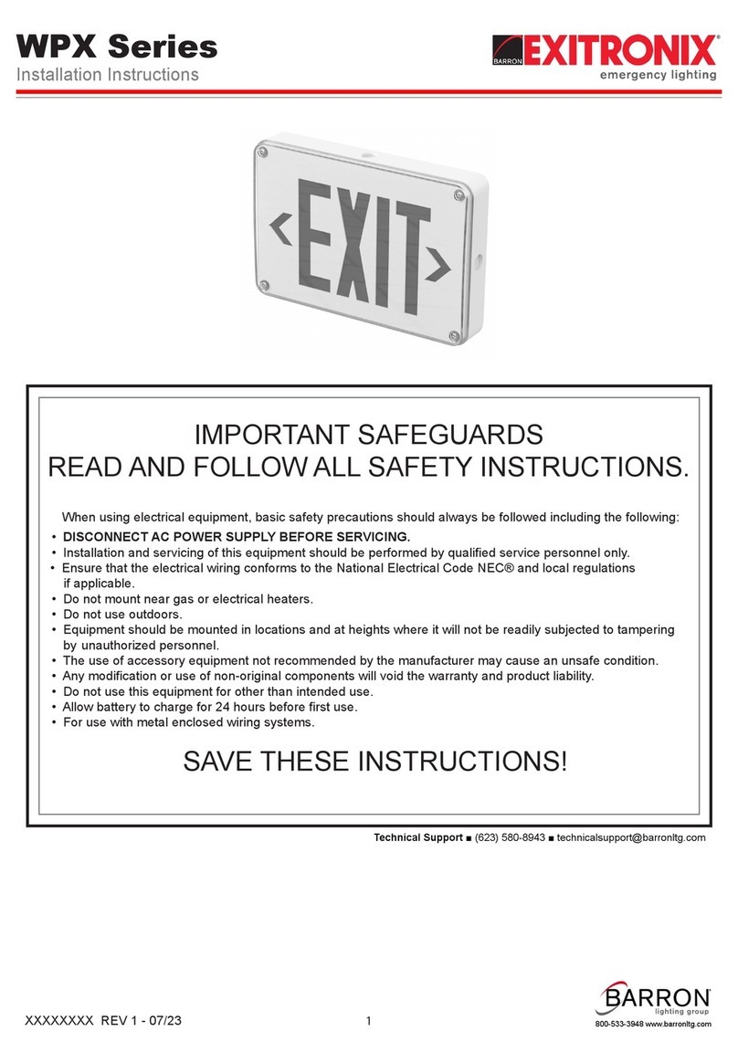 Exitronix WPX Series User manual