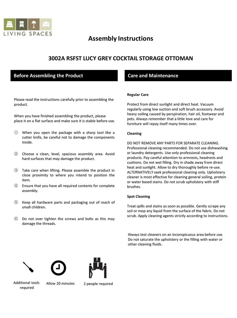 Living Spaces 3002A RSFST User manual Living Spaces 3002A RSFST User manual