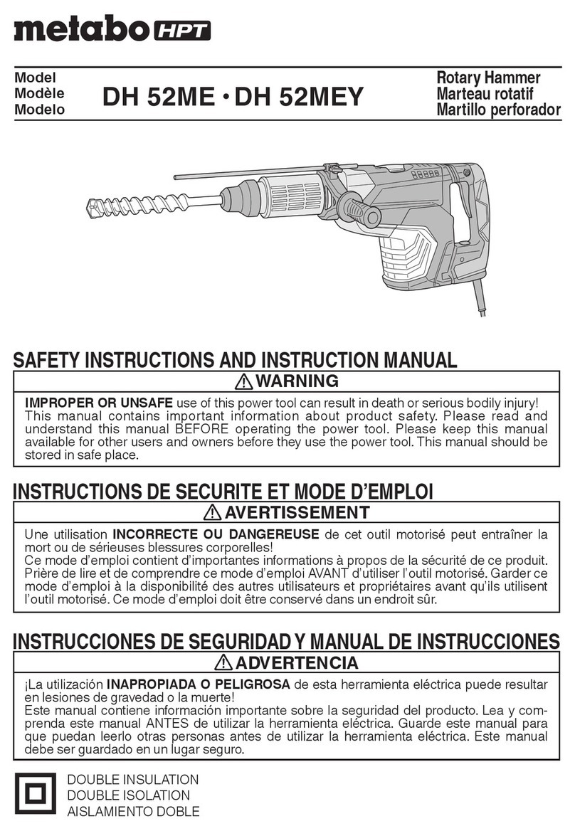 Metabo HPT DH 52ME instruction manual