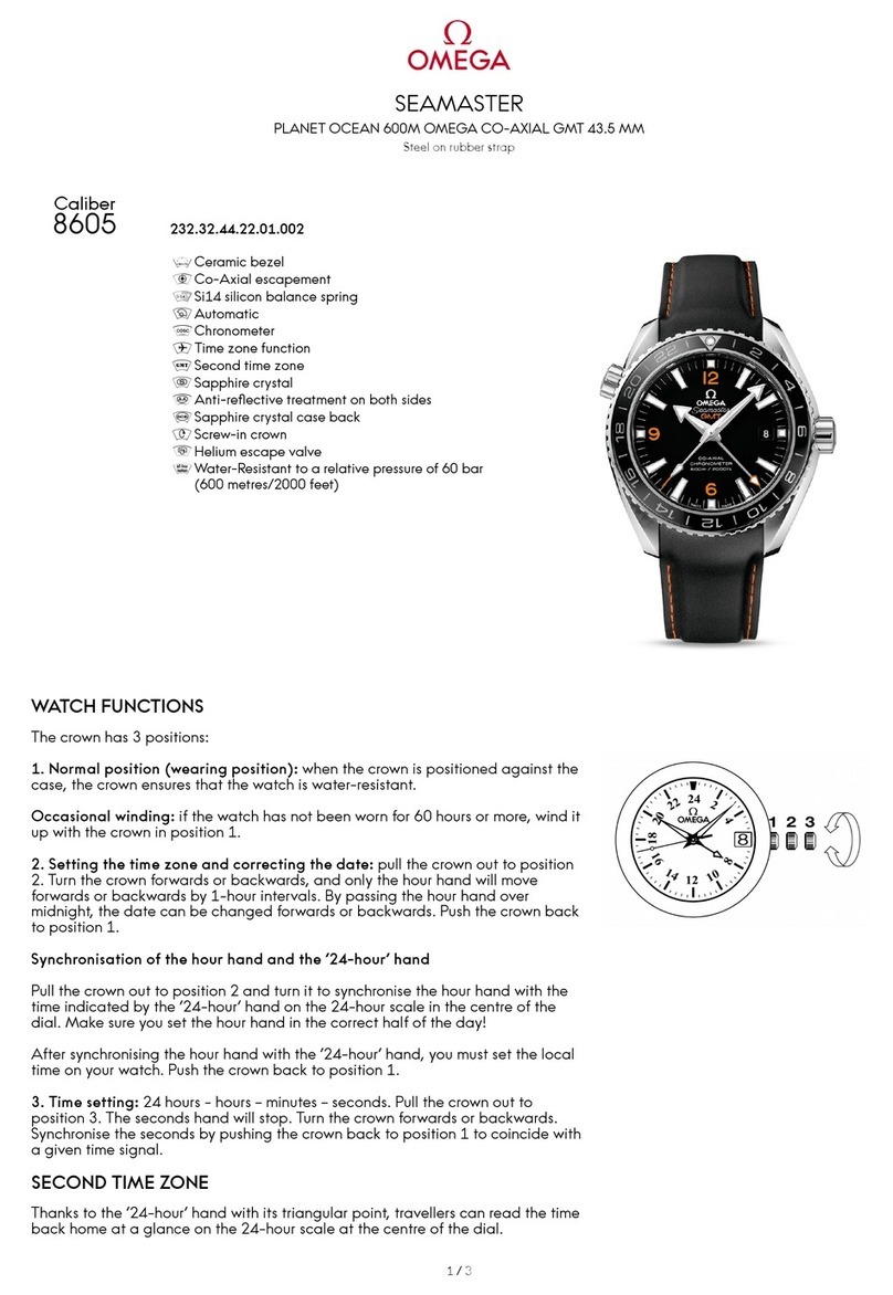 Omega SEAMASTER PLANET OCEAN 600M OMEGA CO-AXIAL GMT 43.5... User manual Omega SEAMASTER PLANET OCEAN 600M OMEGA CO-AXIAL GMT 43.5... User manual