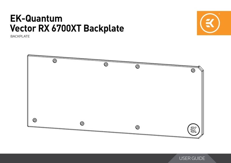 EK-Quantum Vector RX 6700XT Backplate User manual EK-Quantum Vector RX 6700XT Backplate User manual