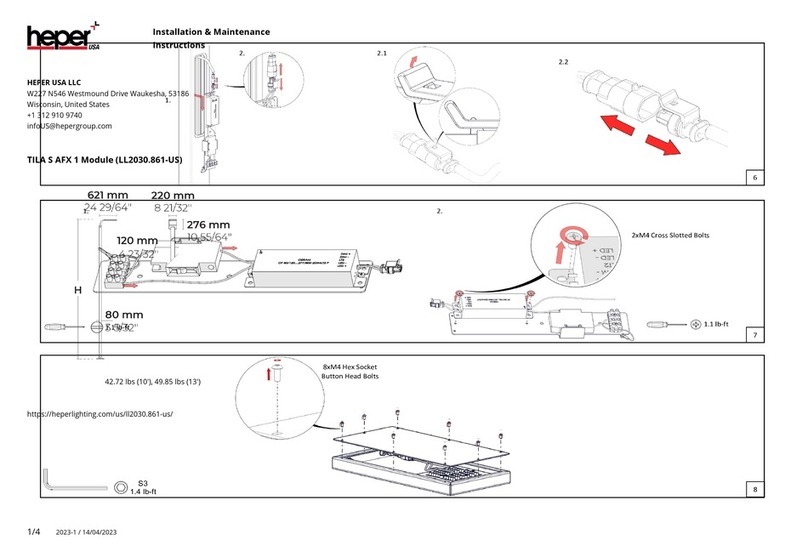 HEPER LL2030.861-US Installation and operating instructions