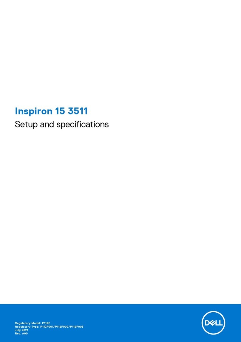 Dell Inspiron 15 3511 Setup and specifications