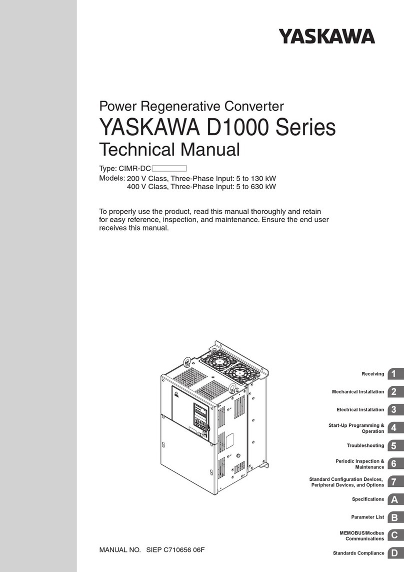 YASKAWA CIMR-DC4A0040AAA Technical manual