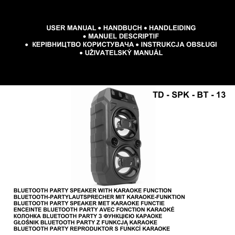 Gembird TD-SPK-BT-13 User manual