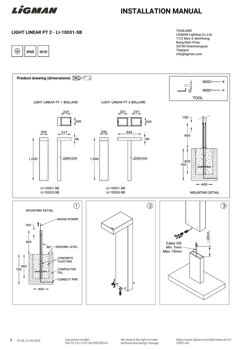 LIGMAN LIGHT LINEAR PT 2 User manual