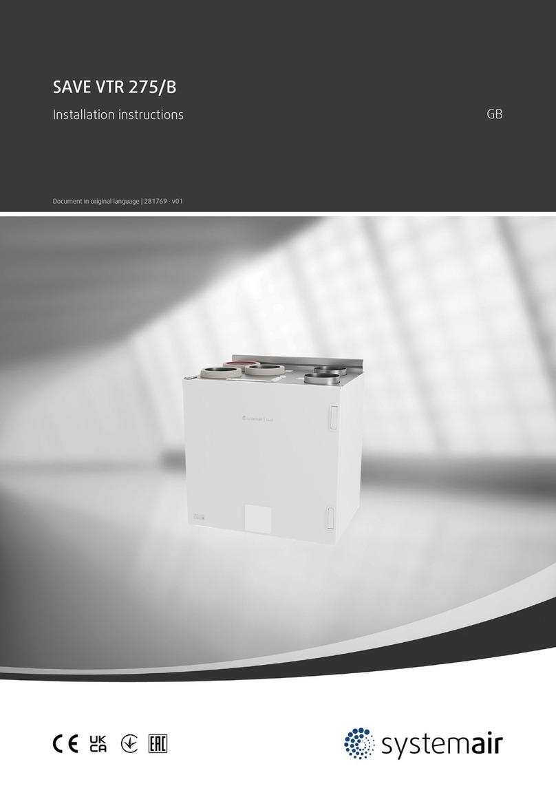 System air SAVE VTR 275/B User manual