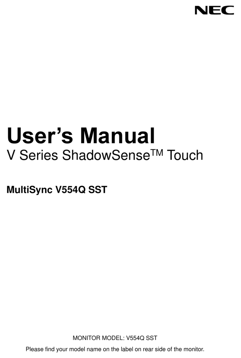NEC ShadowSense V Series User manual