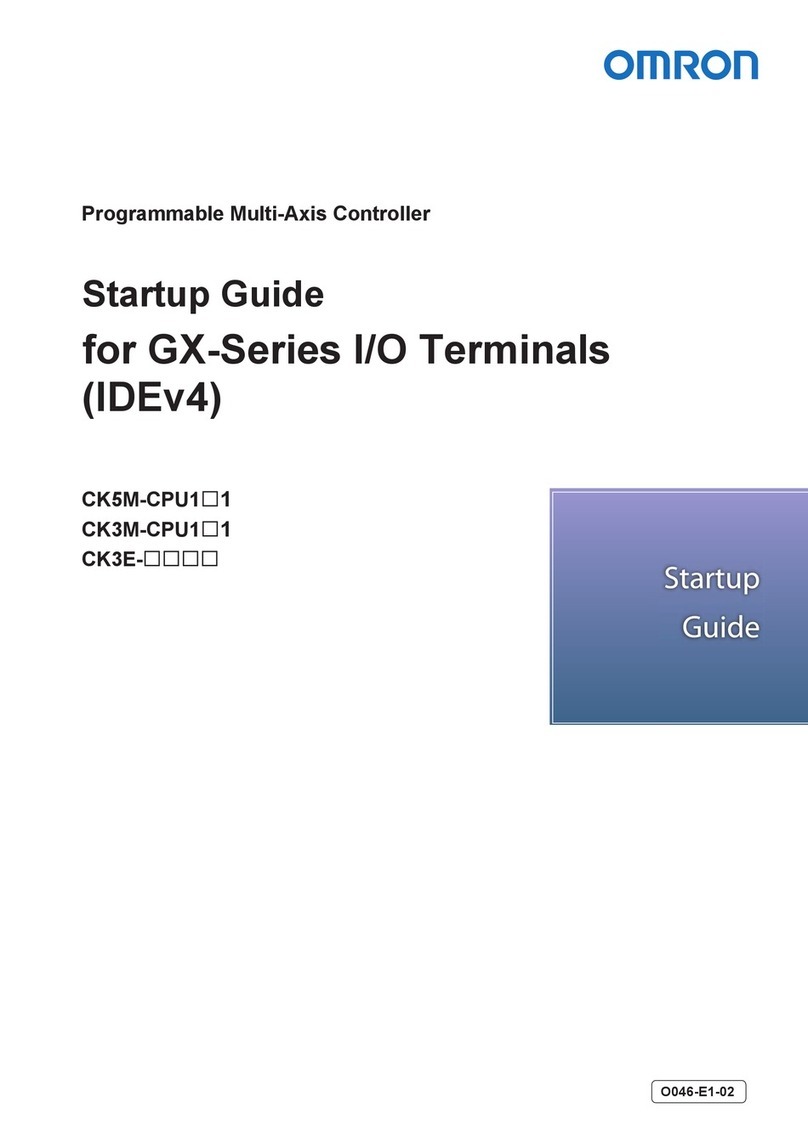 Omron CK5M-CPU1 1 Series Startup guide