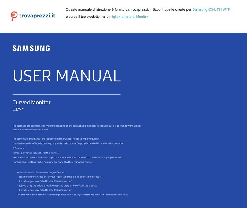 Samsung C34J791WTR User manual Samsung C34J791WTR User manual