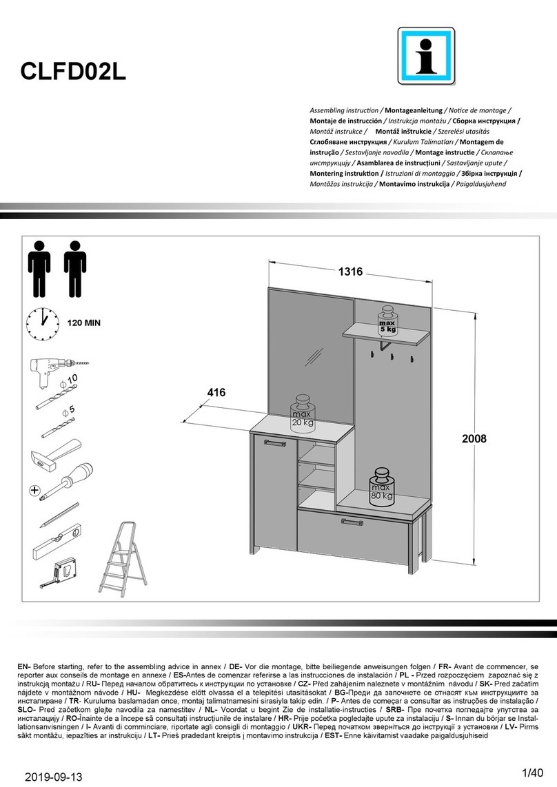 CARRYHOME CARDIFF CLFD02L Assembling Instruction