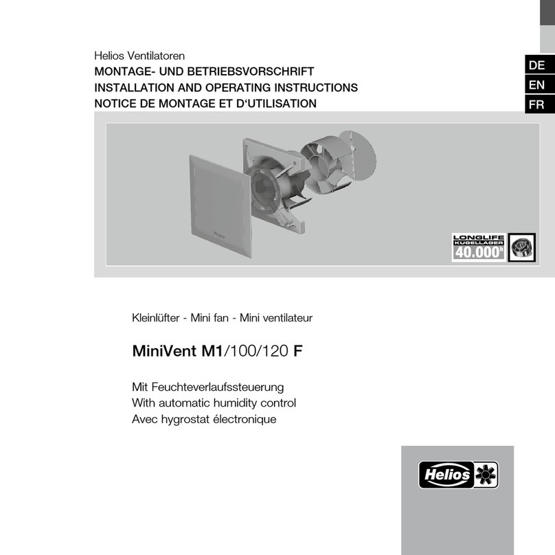 Helios MiniVent M1/100 F User manual