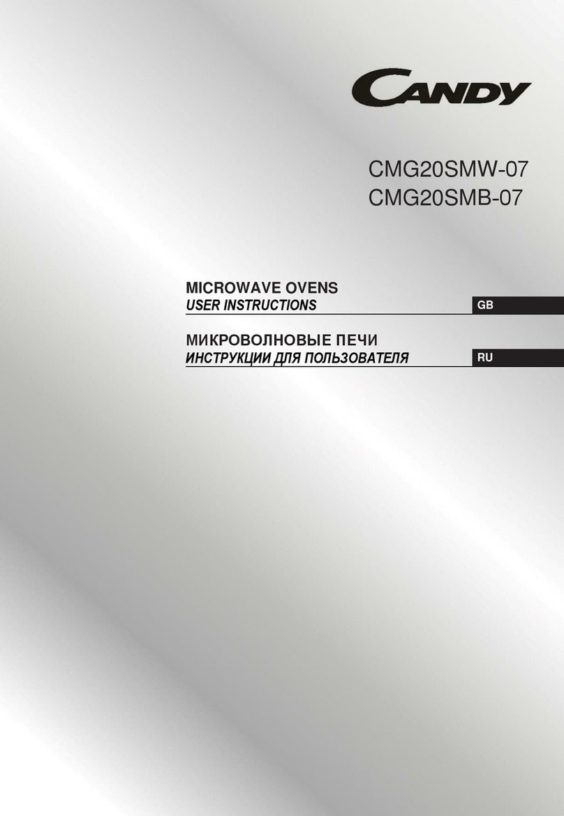 Candy CMG20SMW-07 User instructions