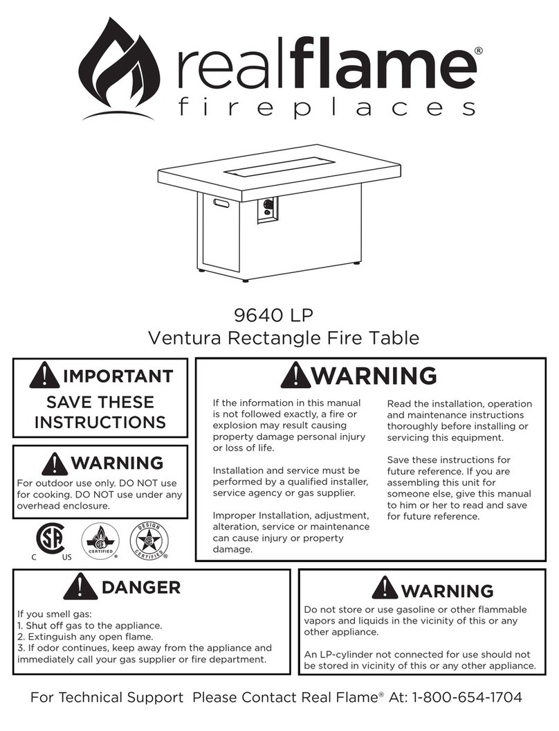 RealFlame Ventura 9640 LP manual