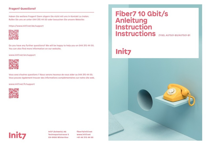 Init7 ZYXEL AX7501-B0 instructions