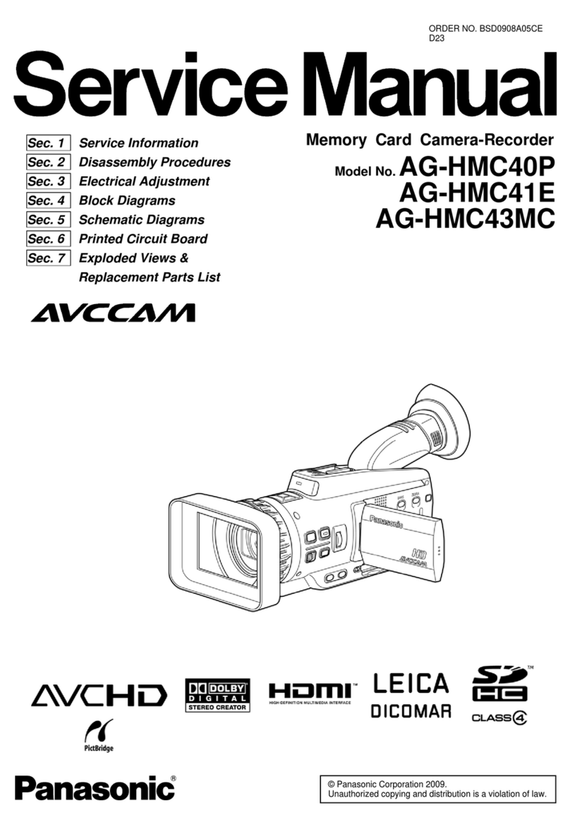 Panasonic AVCCAM AG-HMC40P User manual Panasonic AVCCAM AG-HMC40P User manual