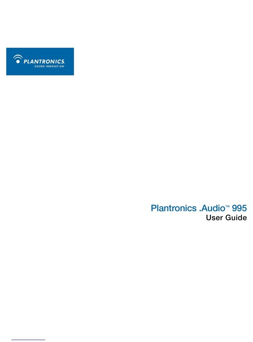 Plantronics Audio 995 User manual