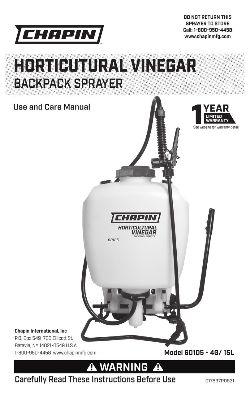 Chapin 60105 use and care manual