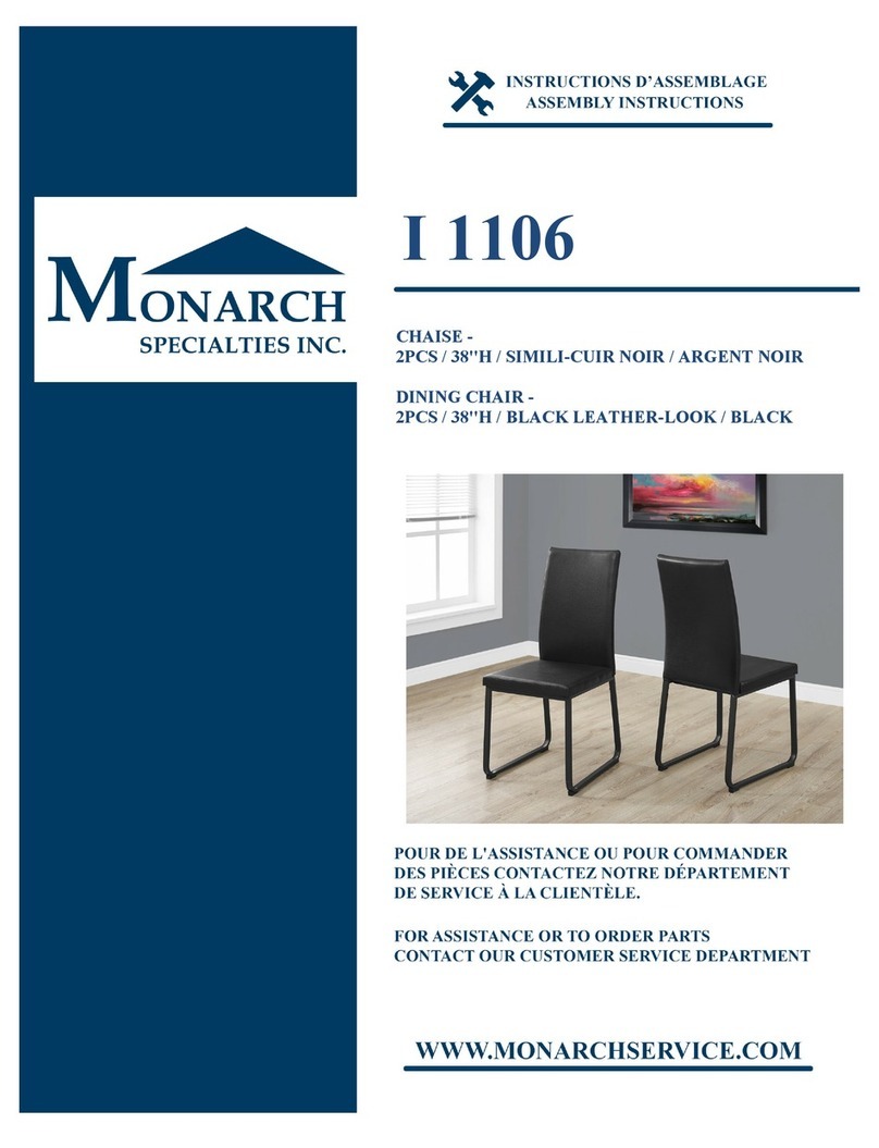 Monarch Specialties I 1106 Assembly instructions