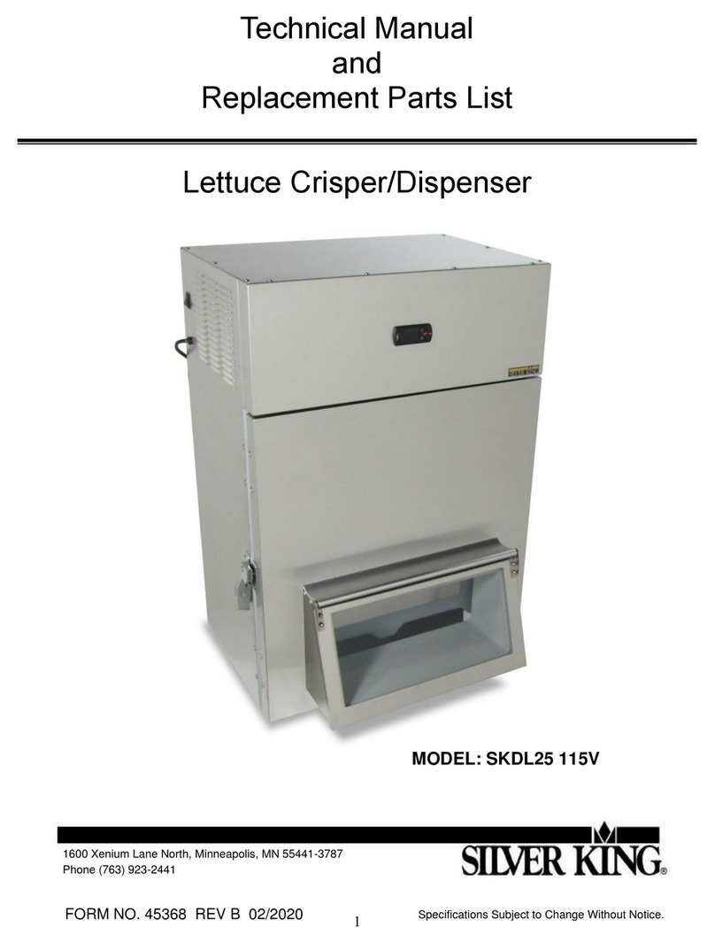 Silver King SKDL25 115V Technical manual and replacement parts list