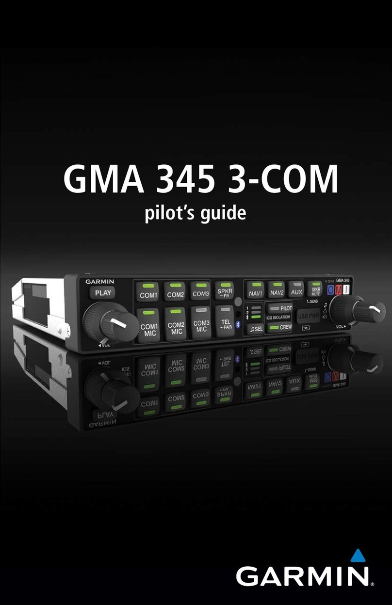 Garmin GMA 345 3-COM Manual