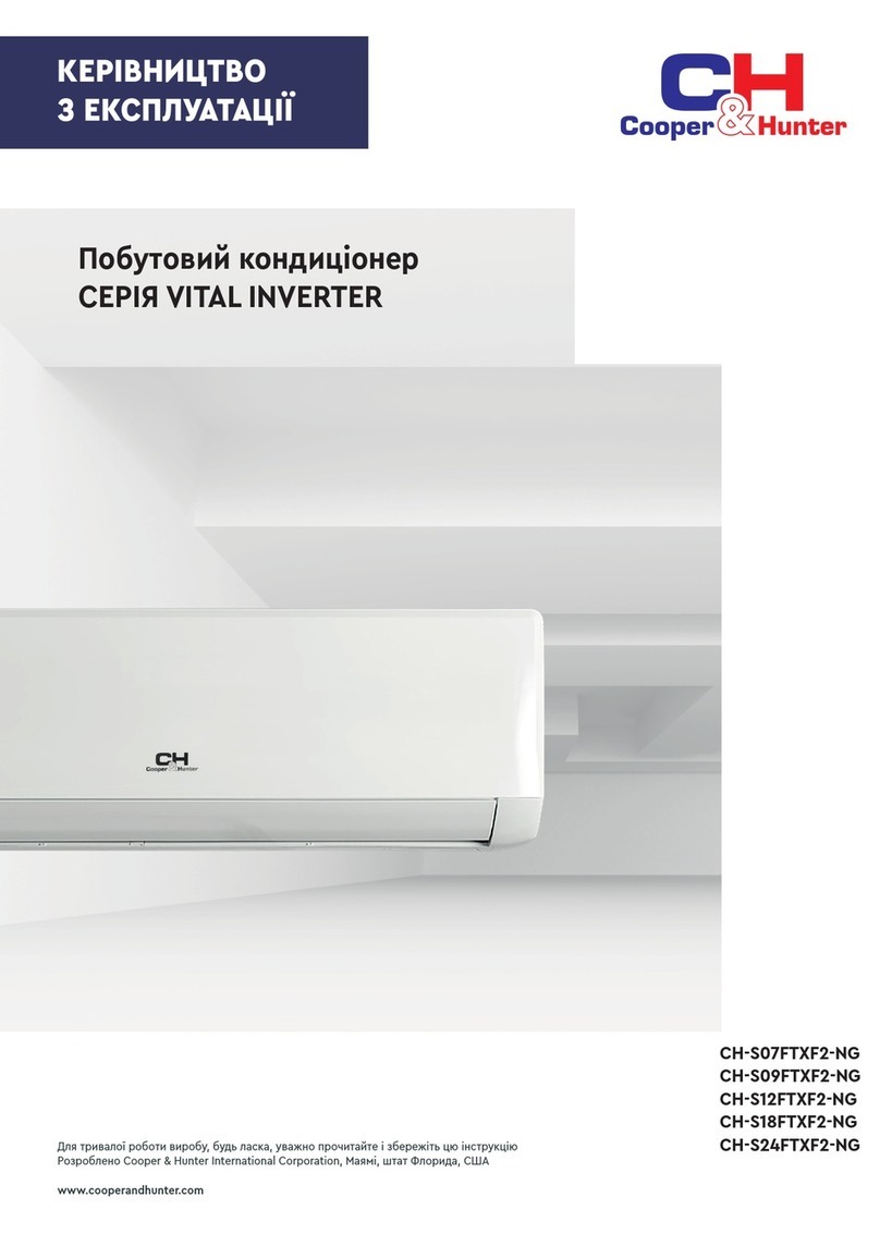 Cooper & Hunter VITAL INVERTER CH-S07FTXF2-NG User manual