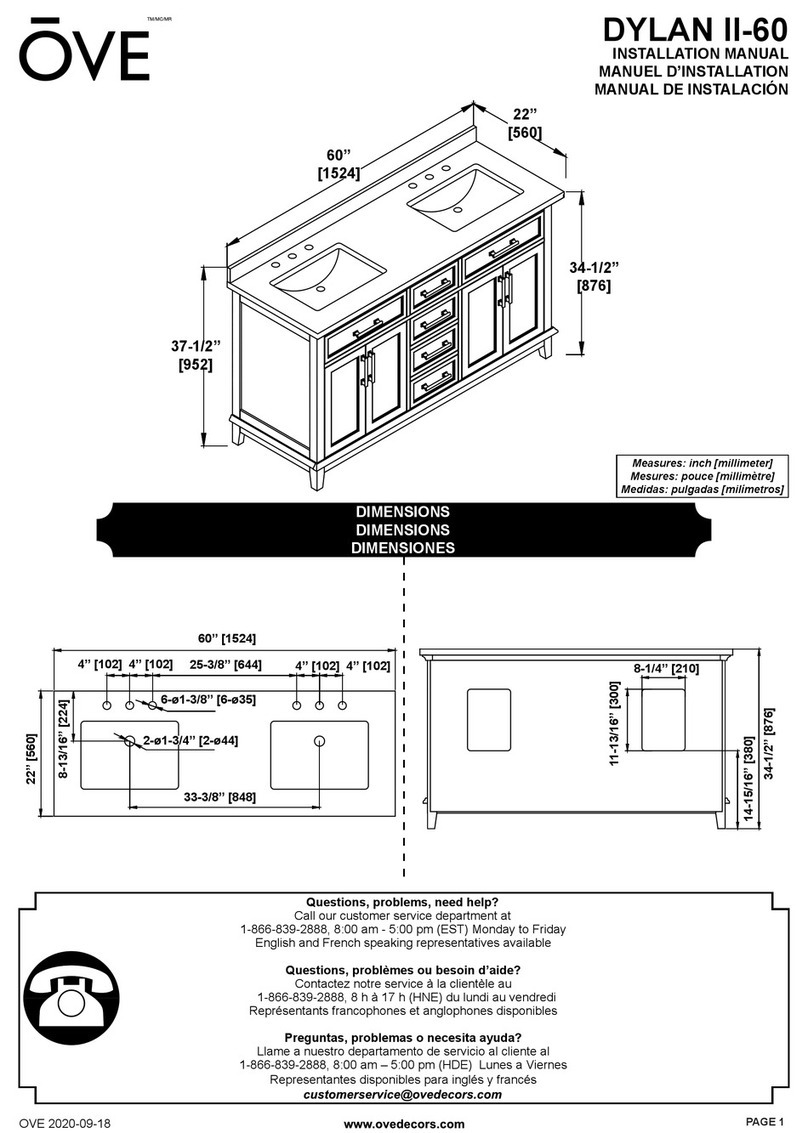 OVE DYLAN II-60 installation manual